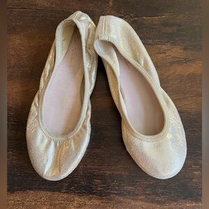 Ruby & Bloom gold shimmer ballet flats Nordstrom Size 12.5 little girls kids